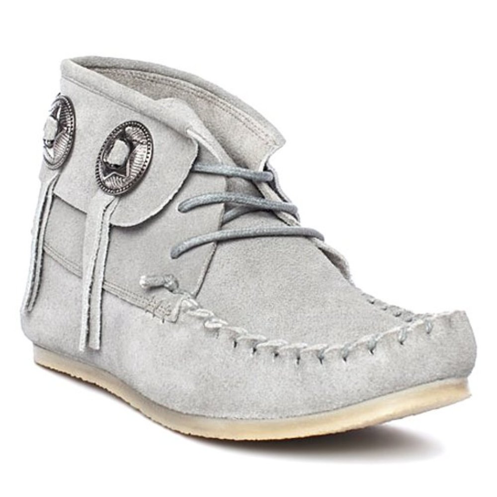 NWOT Gray Travis Suede Moccasin size 7